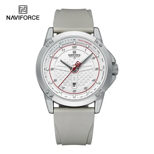 NAVIFORCE Watch Men 8031 Fashion Silicone Strap Waterproof Luminous Quartz Watches Mens With Date Wristwatches Man 2025