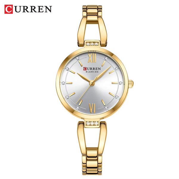 Curren 9092 CH For Women - Gold White