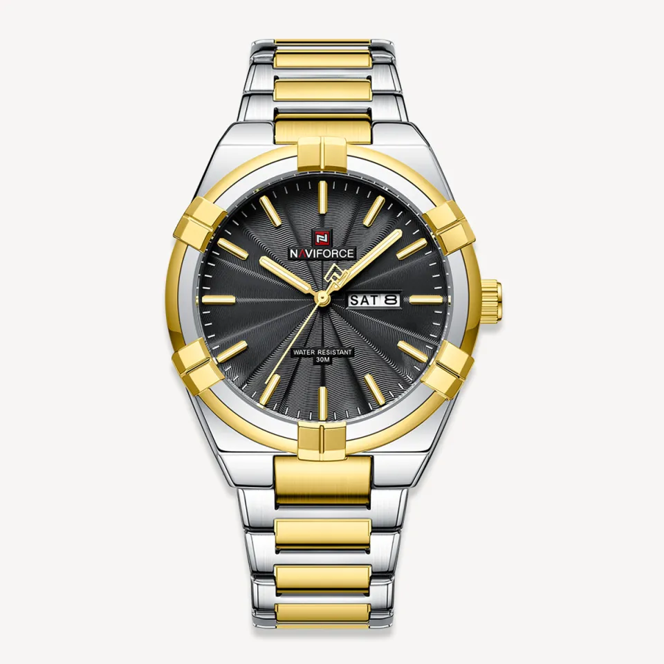 Naviforce 9218 CH - Silver Gold