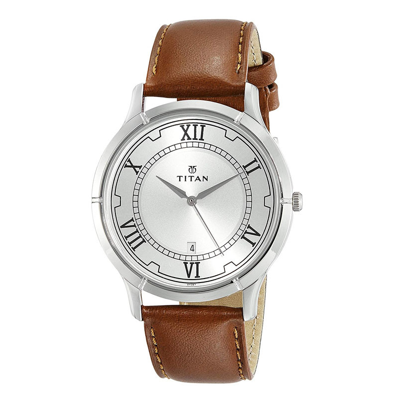 Titan Karishma Analog Silver Dial Men's Watch - 1775SL01
