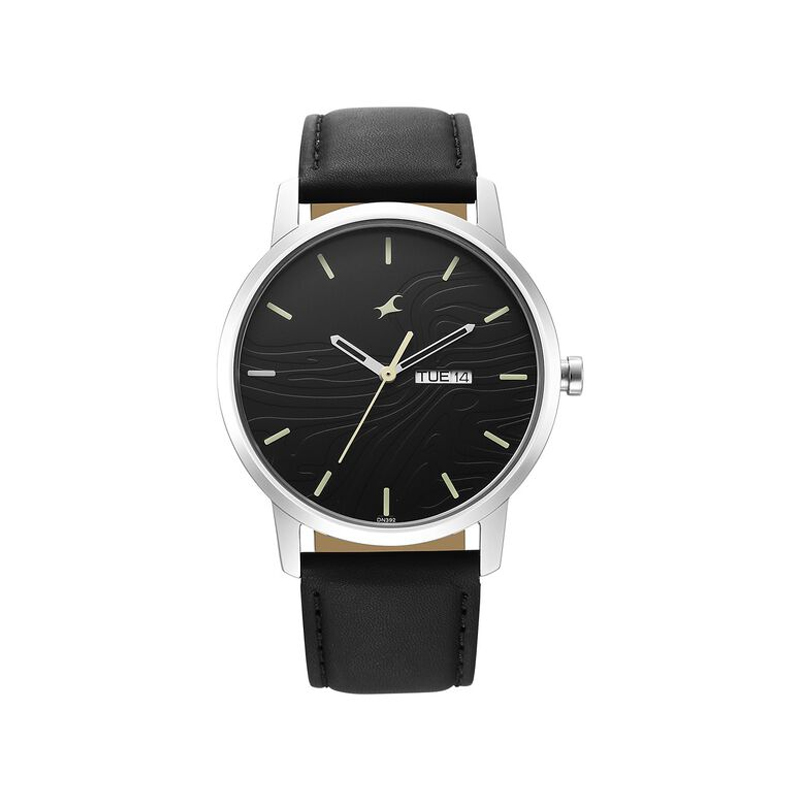 Fastrack NT3295SL01 Urban Camo Black Dial Watch for Men